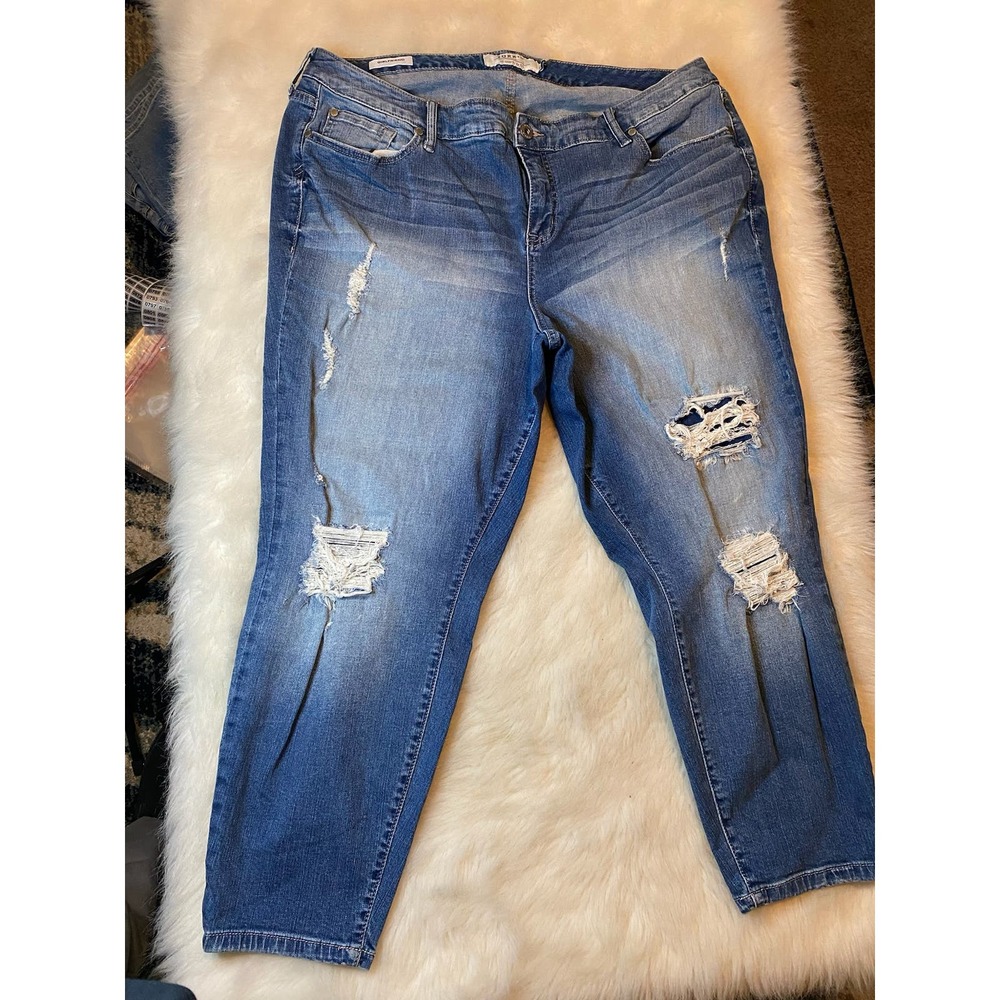 torrid size 22r women medium blue denim skinny jeans 0739